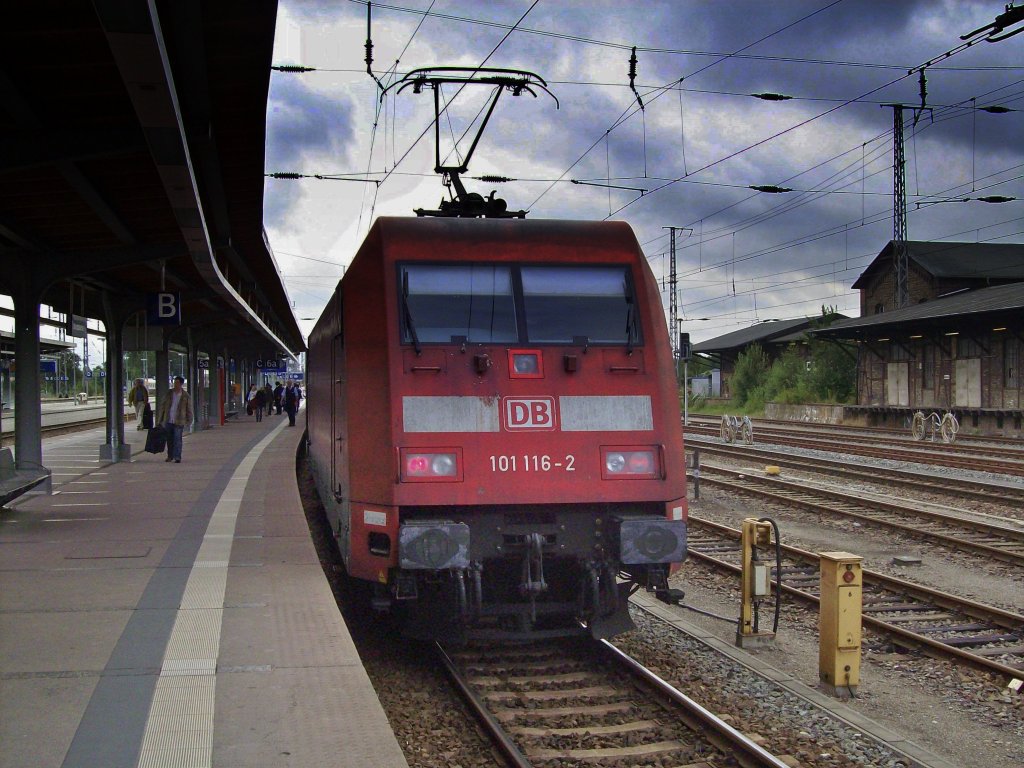 101 116 mit  IC in Stralsund