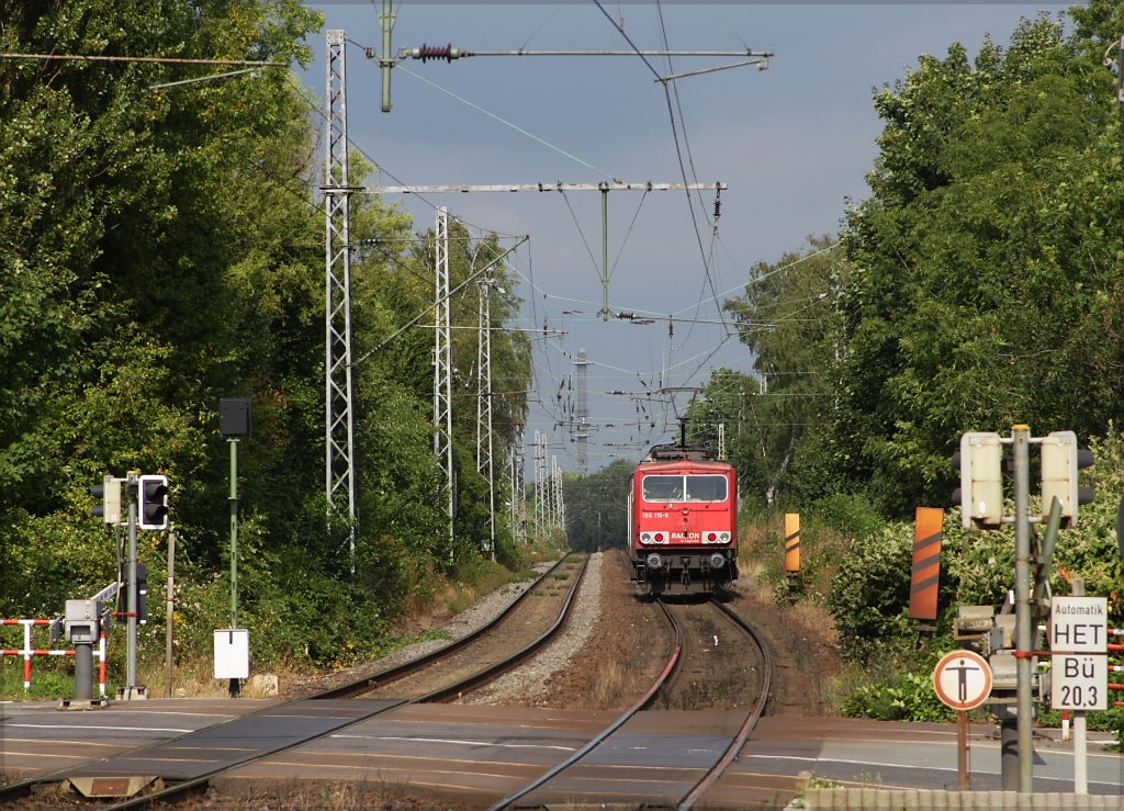 155 115 auf dem Weg in Richtung Wanne Eickel am 15.09.12 in Bochum Riemke