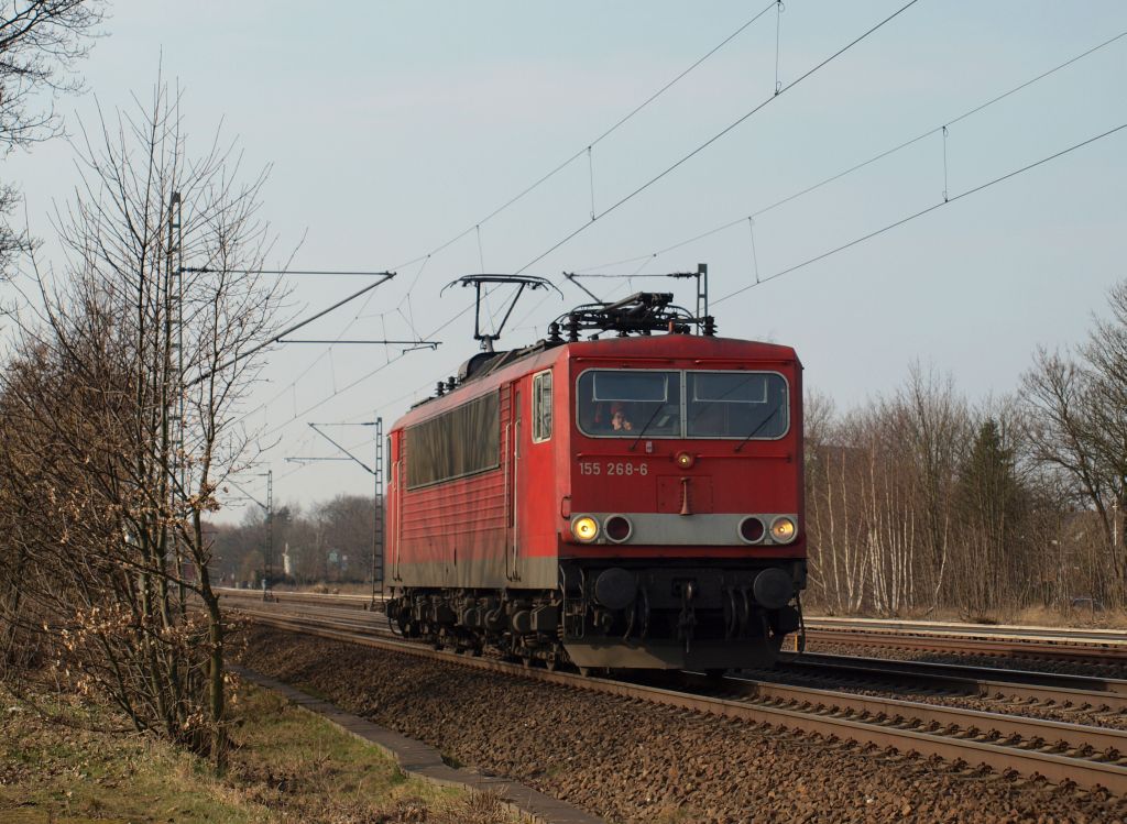 155 268-6 rollte LZ durch Halstenbek.