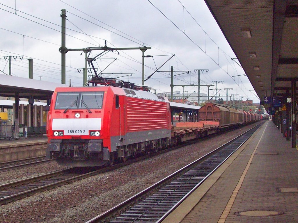 189 029-2 mit Gterzug am 17.10.09 in Fulda