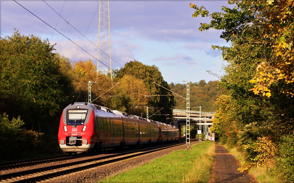 442 257 und 442 255 am 10.10.12 mit dem RE9 nach Aachen in Siegen 