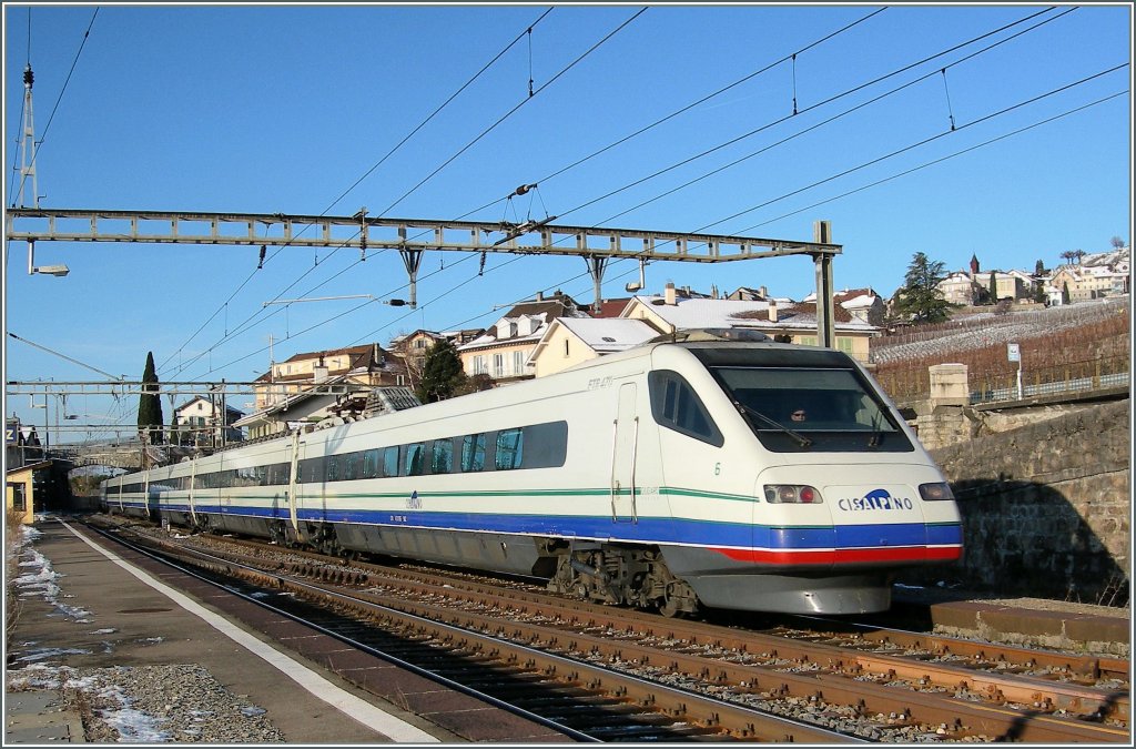 CIS ETR 470 nach Venzia in Rivaz am 28. Jan. 2007.
