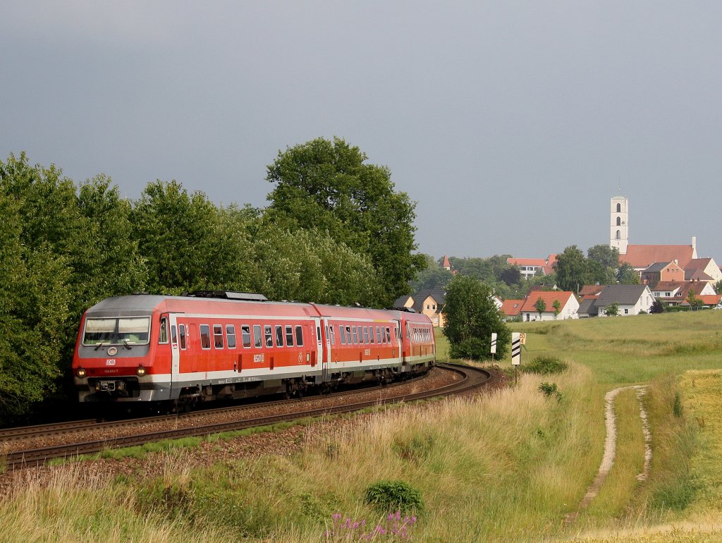 Der 610 012 am 26.06.2009 bei Sulzbach Rosenberg. 
