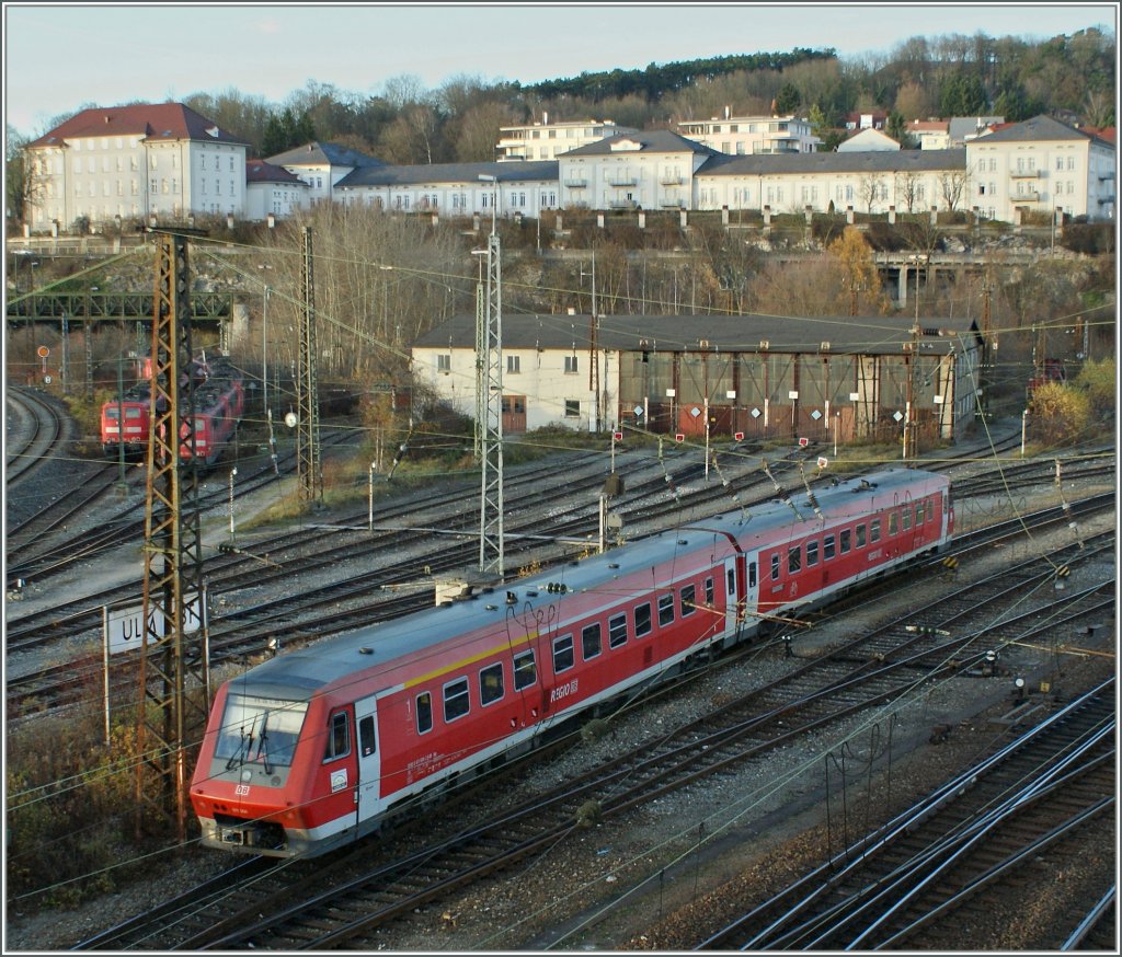 Der  611 536-7 verlsst Ulm Richtung Aalen.
14. Nov. 2010