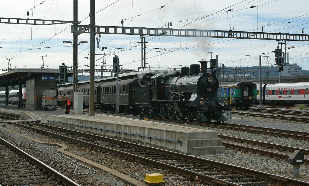 Die  A 3/5 705 in Biel/Bienne.
25.06.2011