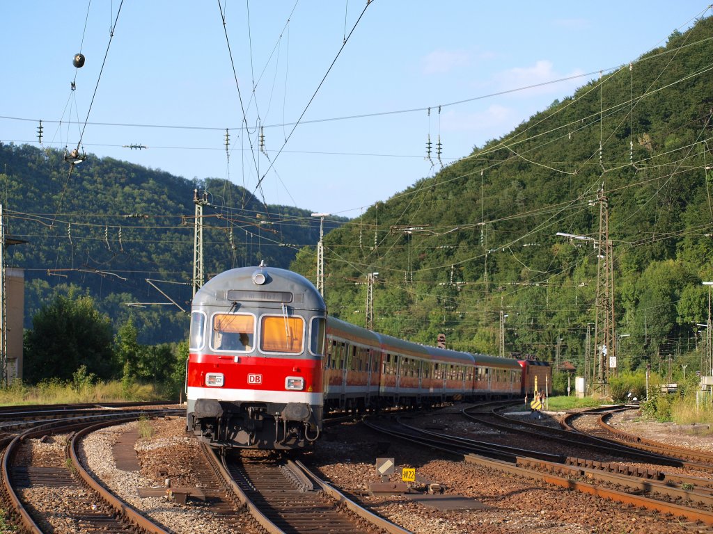 Die Regionalbahn nach Ulm wurde am 9.8. pnktlich im Bahnhof Geislingen/Steige bereitgestellt.
