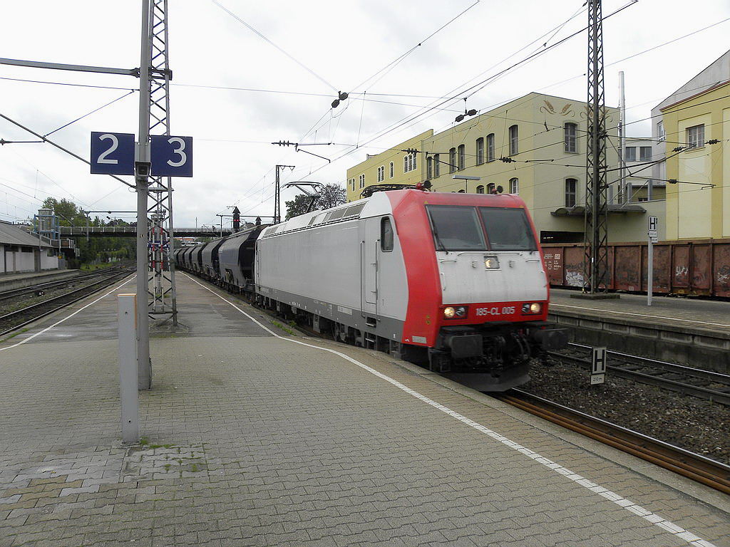 Durchfahrt auf dem S-Bahngleis 3 (falsche Fahrtrichtung)in Ludwigsburg.