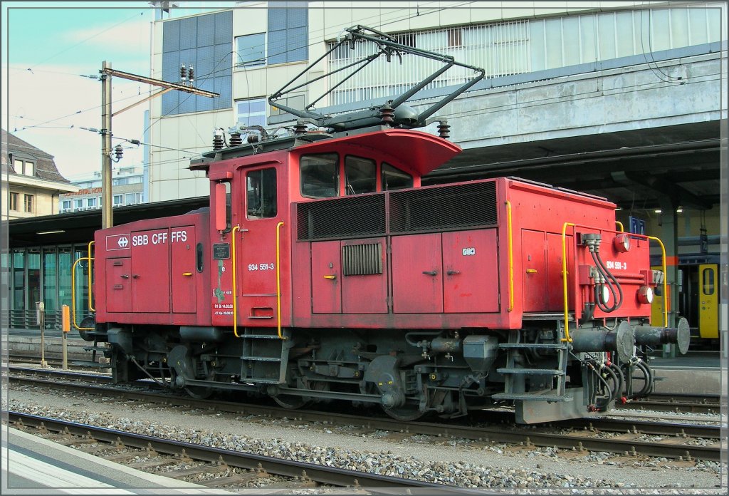 Ee 934 551-3 in Lausanne. 
14. April 2011