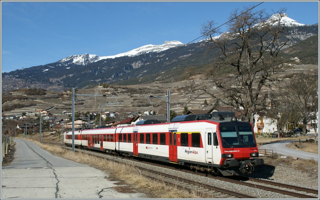 Ein  Walliser  (Region Alpes) NPZ bei Salgesch.
05.03.2011