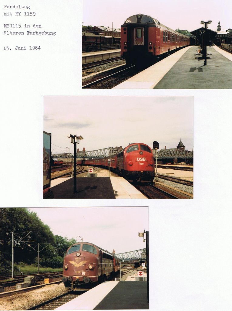 EinBlick in mein Fotoalbum: Koebenhavn Oesterport am 13. Juni 1984.