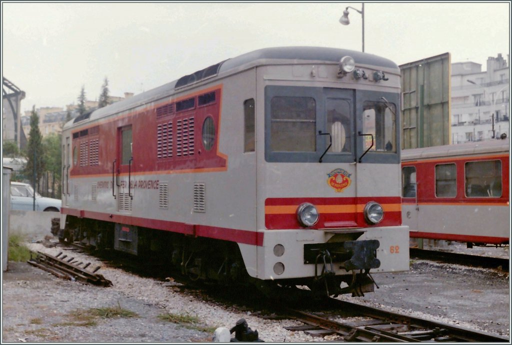 Eine CP Diesellok in Nice. 
Juni 1985/Gescanntes Negativ 