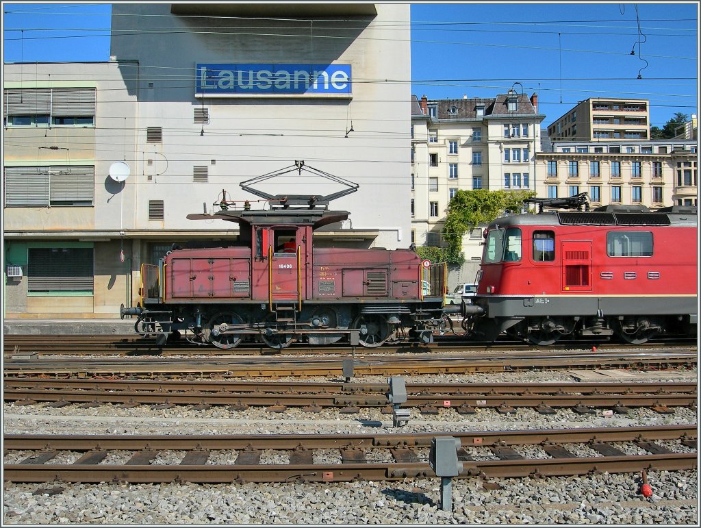 Nochmals die Ee 3/3  16406 in Lausanne.
29. Sept. 2010