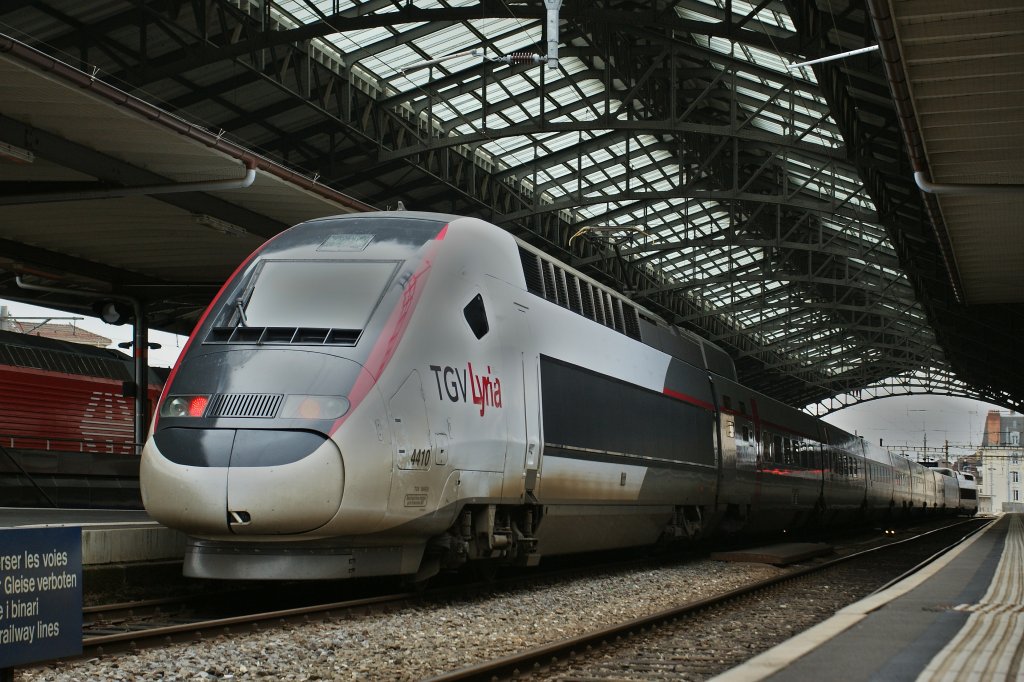 TGV Lyria in der neuen Farbgebung in Lausanne
7. Jan. 2013