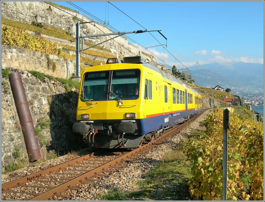  Train des Vignes  zwischen Vevey und Chexbres am 19. Oktober 2007