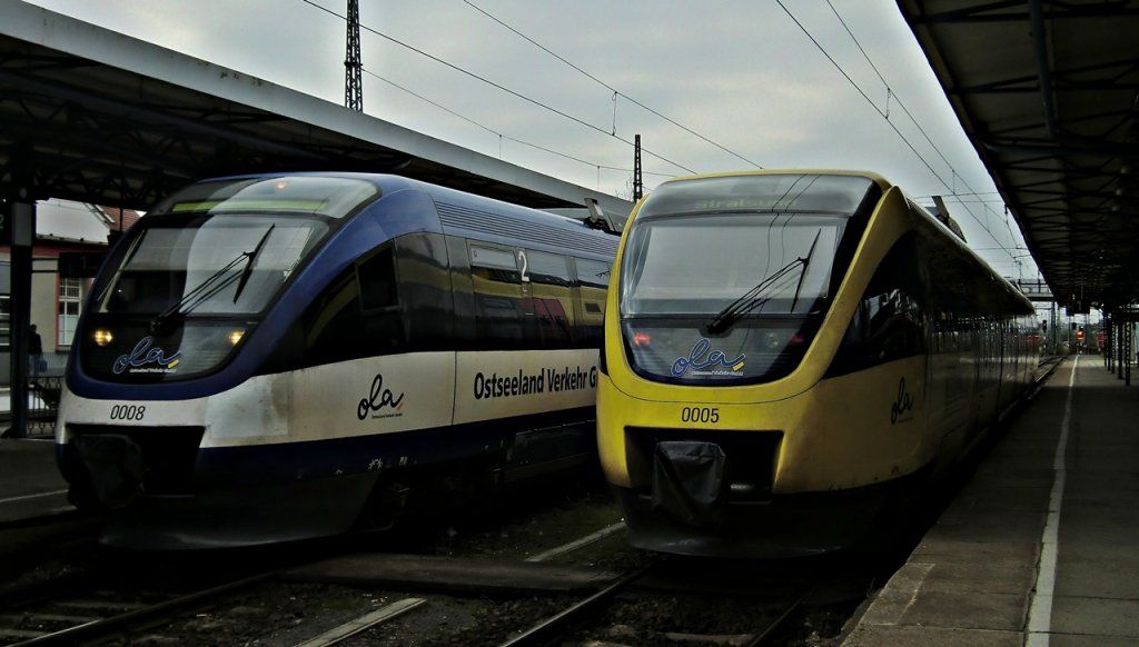 VT 0008 & VT 0005 zusammen in NB am 4.10.2011 .