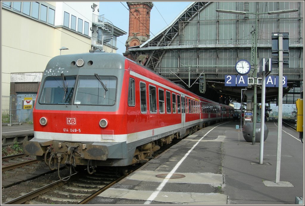 VT 614 049-5 in Bremen. 
14. Juni 2007