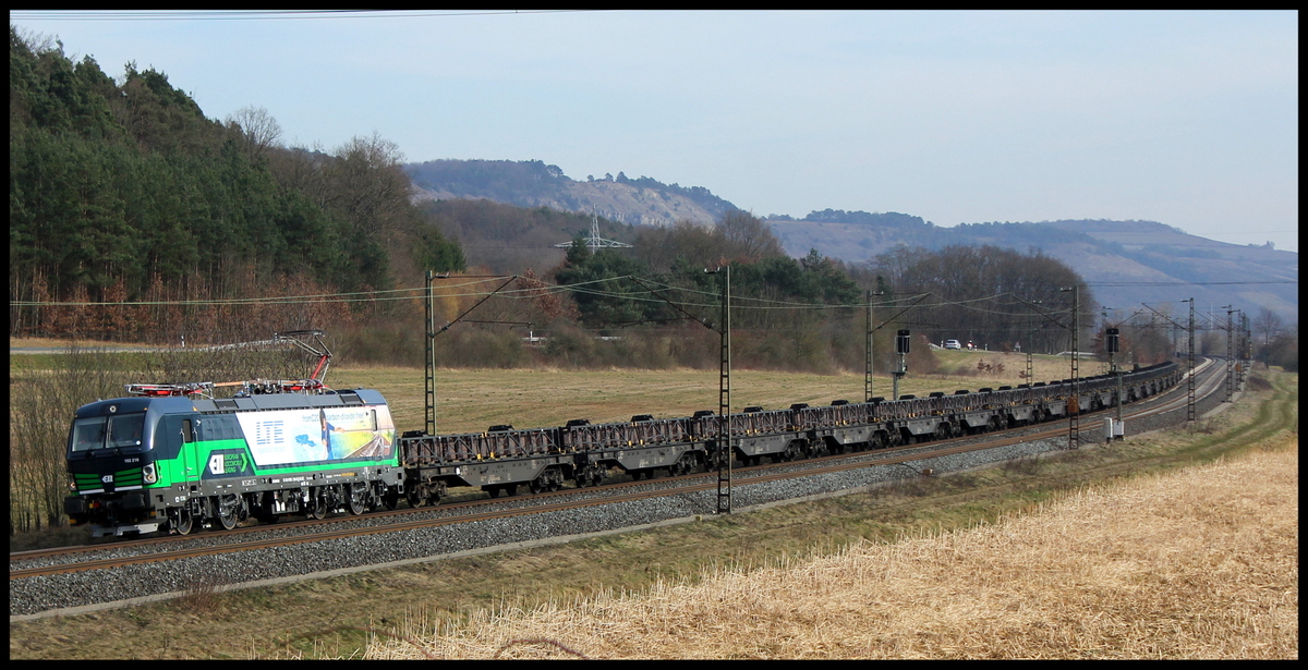 193 216 ELL/LTE mit Güterzug am 08.03.15 bei Harrbach