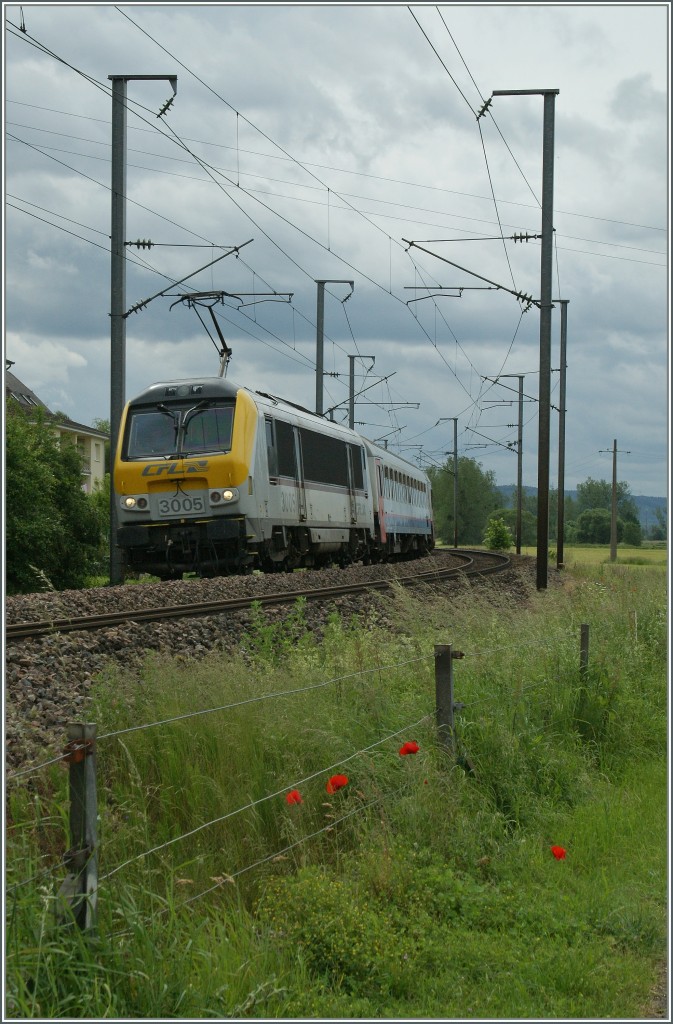 CFL 3005 mit einem IR von Luxembourg nach Liers bei Mersch.
15. Juni 2013