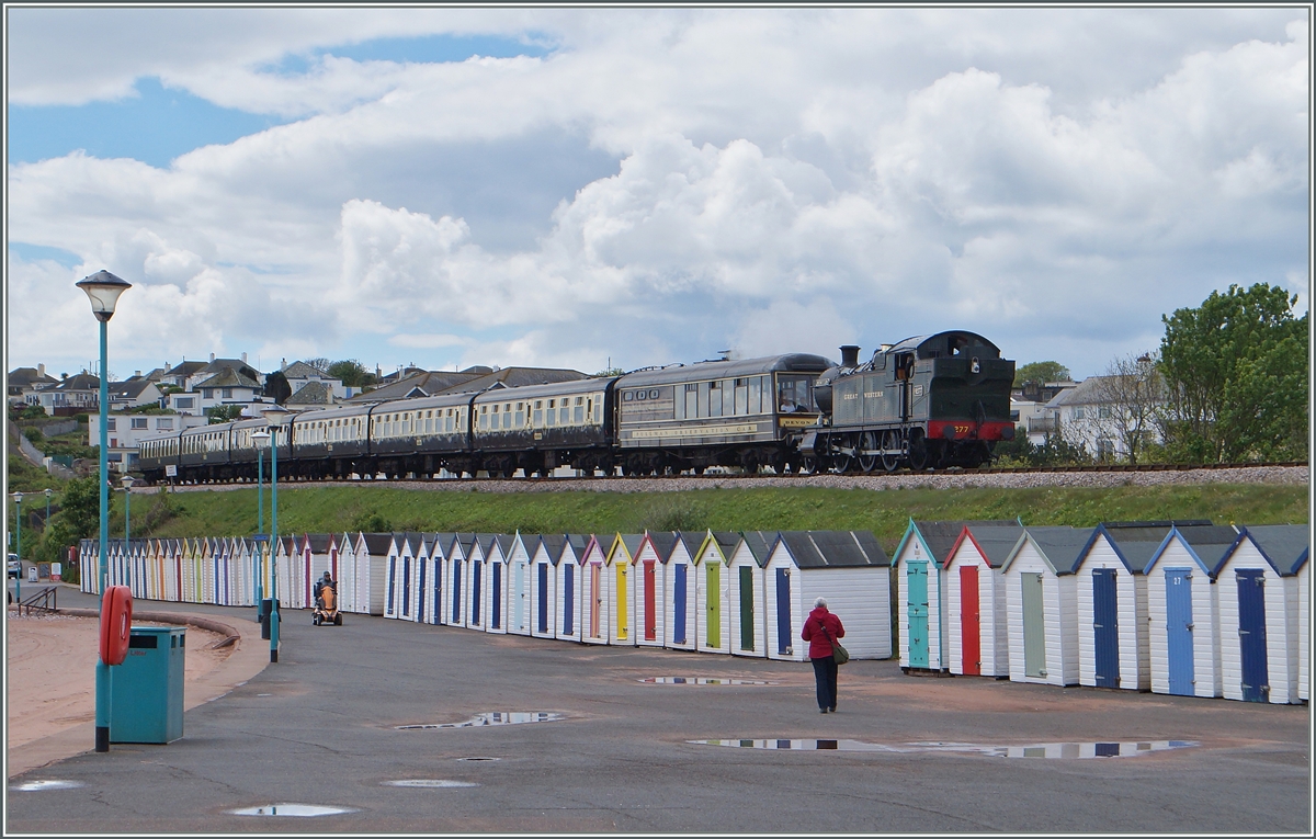 Die  Paignton and Darthmout Steam Railway  bei Goodrington.
13. Mai 2014