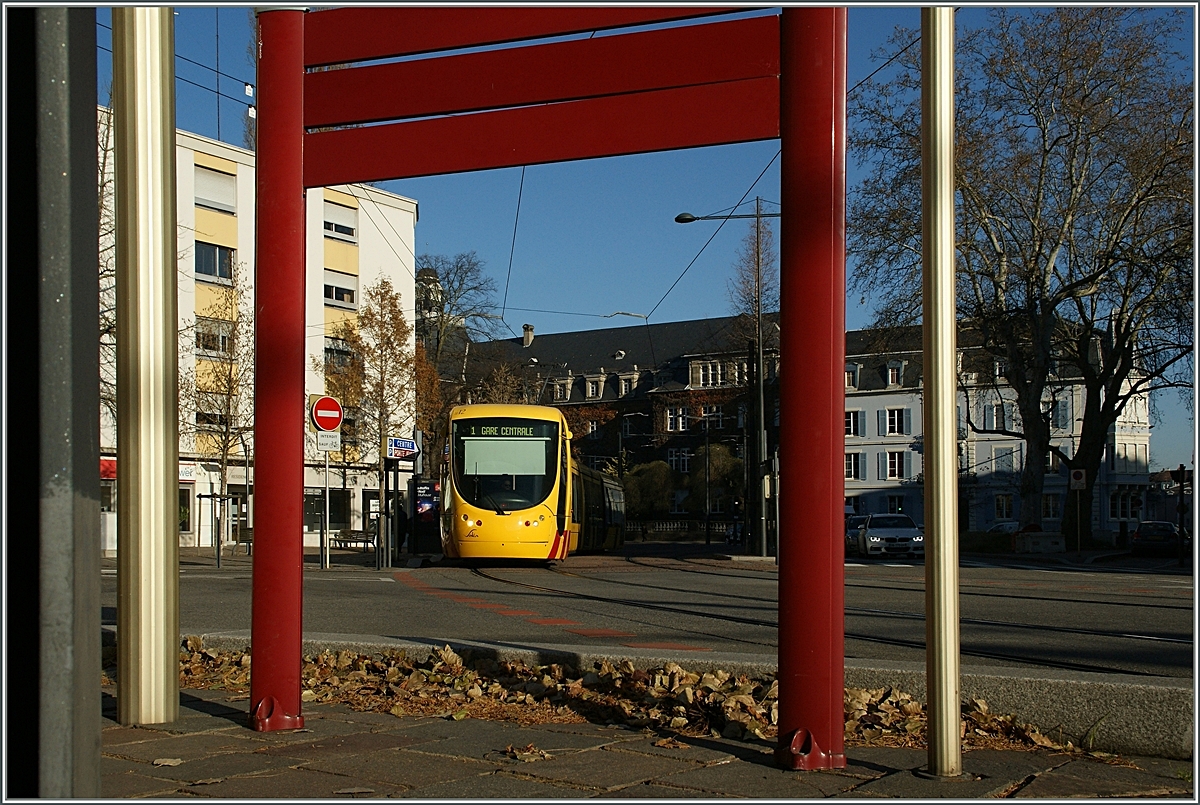 Ein Tram der in Mulhouser Nahverkehrt tätigen Soléa.
10. Dez. 2013