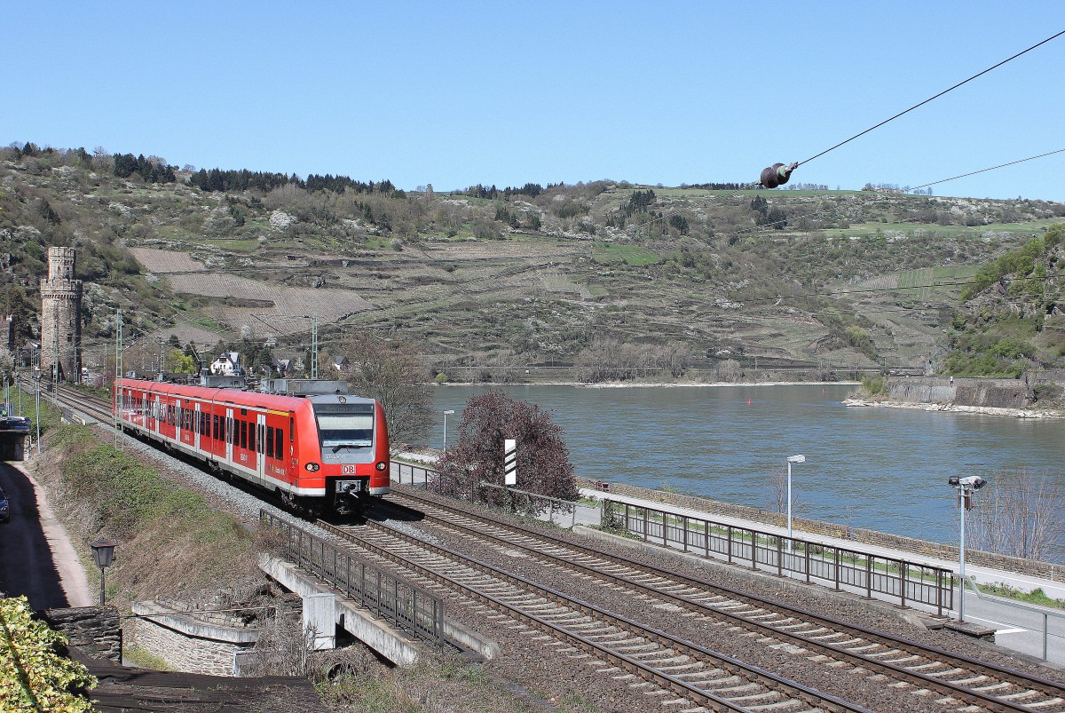 Eine Überführungsfahrt Richtung Mainz in Oberwesel am 15.04.2015
