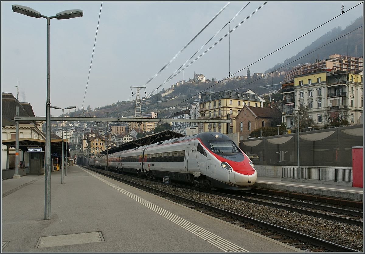 SBB ETR 610 in Montreux.
4. Mrz 2011