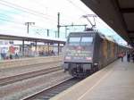 BR 101 101 141-0 'Azubis gegen Hass & Gewalt' im Bahnhof Fulda am 13.07.08
