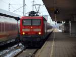 143 276-4 fuhr als RB 21223 von Neum�nster kommend in den Bahnhof Hamburg-Altona am 10.3.