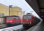 BR 145 145 044 mit G�terzug am 06.02.10