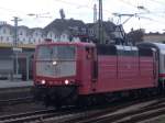 BR 181 181 218 9 rangiert grad ihren IC nach Luxemburg in Koblenz Hbf zum Bahnsteig 8 