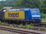 BR 185 185 518-8 mit G�terzug in Jossa am 21.06.09