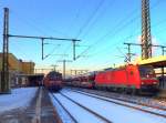 BR 185 111 097 und 185 072 am 05.01.10 in Fulda
