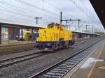 BR 214 (V100 neu) Eine 214er von Leonard Weiss mit M�rklin Werbung am 10.10.09 in Fulda
