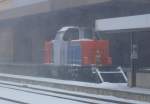 BR 214 (V100 neu) 212 121 steht Abgestellt im Bahnhof Fulda am 11.02.10