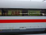 BR 401 (ICE 1) ABB Traction Converters im Fenster des ICE`S am 11.02.10 in Fulda