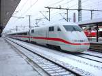 BR 401 (ICE 1) 401 511 auf Testfahrt am 11.02.10 in Fulda