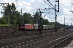 eg-es-64-f-6-achser/353498/eg-3109-db-schenker-rail-danmark EG 3109 DB Schenker Rail Danmark Services A/S mit einem gemischtem Güterzug, bei der Durchfahrt in Hamburg-Harburg. 12.07.2014