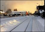 Am Morgen meiner Abreise war der Bahnhof Torgelow schn verschneit! 11.01.13