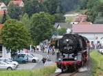 Aufgrund der 1000 Jahr Feier von Schmalnau fuhr 50 3552-2 einen Sonderzug bis Gersfeld/Rhn am 14.08.11 in Schmalnau