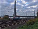 Am 16.10.2013 fuhr 225 002-5 der NBE Rail Lz durch Halle Saale.