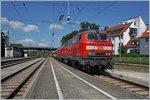 br-218-v-164/521807/zwei-db-218-erreichen-mit-ihrem Zwei DB 218 erreichen mit ihrem EC von München nach Zürich Lindau HBF.
9. Sept. 2016
