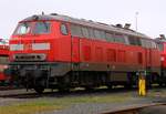 Marschbahn Gastlok 35: DB 218 836-5 ex 218 388-7, REV/HB X/09.06.15, Niebüll 29.03.2014