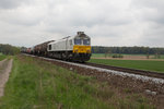 247 044-1 war mal wieder mit dem am Sonntag verkehrenden gemischten Güterzug von München Nord nach Mühldorf in Hörlkofen unterwegs, so auch am diesjährigen  Tag der Arbeit 