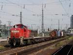 br-290-296-v90/111878/die-294-864-am-28082009-mit Die 294 864 am 28.08.2009 mit einem KLV Zug bei der Durchfahrt in Mnchen Ost.
