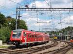 611 031 fuhr als IRE nach Basel Badischer Bahnhof in den Bahnhof Schaffhausen am 9.8.