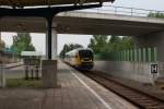 ODEG 642 412 hatte noch den größeren Teil seiner Fahrt von Zittau über Görlitz nach Cottbus vor sich, als er am 17.08.15 im Bahnhof von Horka einfuhr.