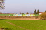 VT 646.041 (646 041-3) ODEG - Ostdeutsche Eisenbahn GmbH als RB34 (RB 63911) von Rathenow nach Stendal, bei der Einfahrt in Großwudicke. 17.11.2018