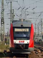 Der SHB Lint von Hohenweststedt fuhr gemtlich in den Bahnhof Neumnster am 21.4.11.