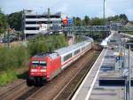 br-6101-adtranz/107921/101-052-9-zog-einen-intercity-richtung 101 052-9 zog einen Intercity Richtung Ruhrgebiet durch Buchholz/Nordheide am 28.8.