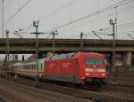 101 125 zog den 73 Minuten verspteten IC 2025 nach Frankfurt/Main aus Hamburg-Harburg am 15.1.